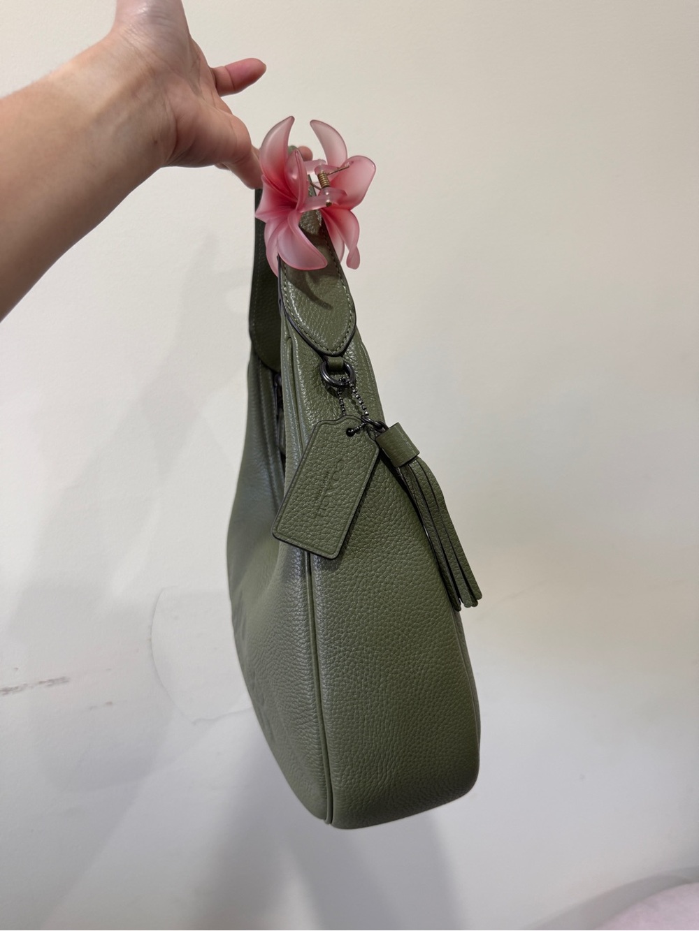 Coach Olive Green Carmen Hobo - Picture 3 of 8